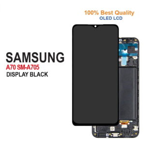 OLED LCD Compatible For Samsung Galaxy A70 With Frame