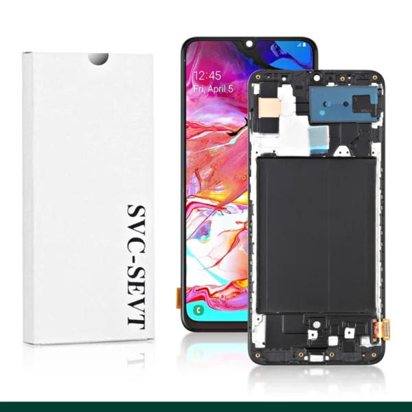 Genuine LCD Screen and Digitizer For Samsung Galaxy A70 SM-A705 With Frame