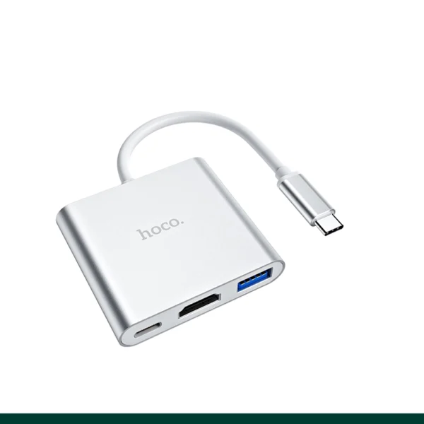 HOCO HB14 Multifunction Type-C To HDMI + USB3.0 + Type-C PD 2.0 Adapter