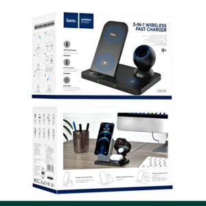 Hoco CW33 Ultra-Charge 3-in-1 Vertical Wireless Fast Charger