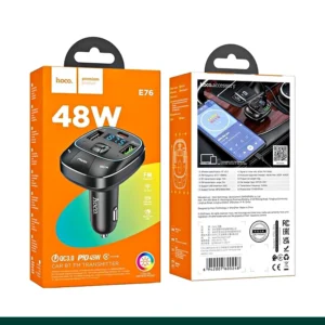 Hoco E76 Pole PD45W+QC3.0 Car Bluetooth FM Transmitter