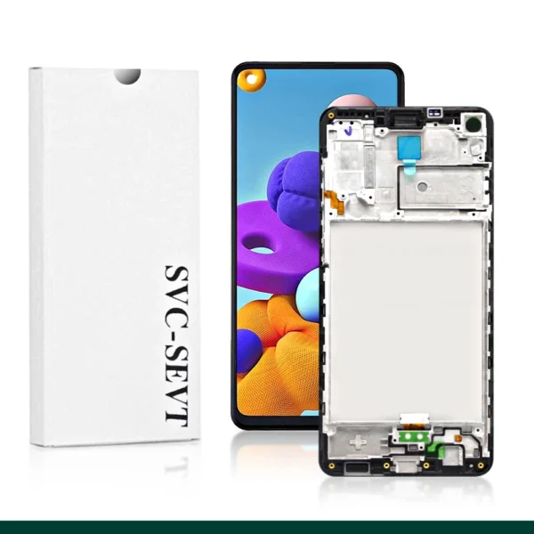 Genuine LCD Screen and Digitizer For Samsung Galaxy A21S SM-A217F With Frame