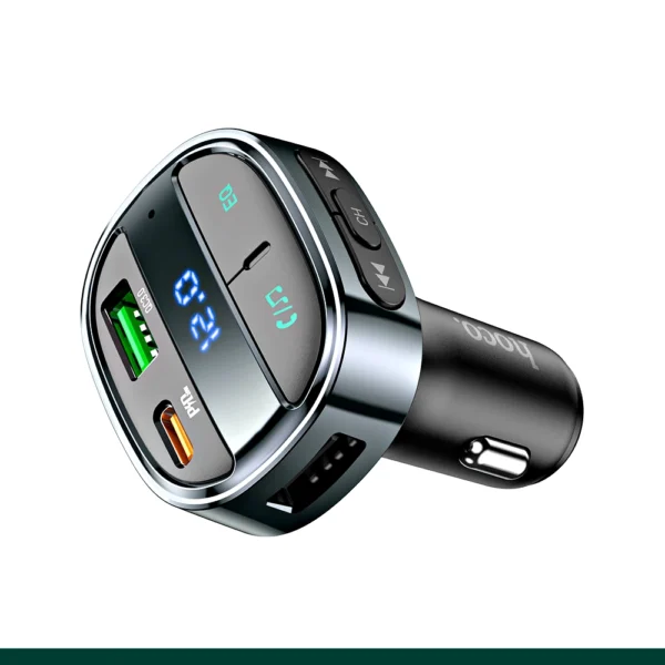 Hoco E70 Fast PD30W+QC3.0 Car Charger With Wireless FM Transmitter