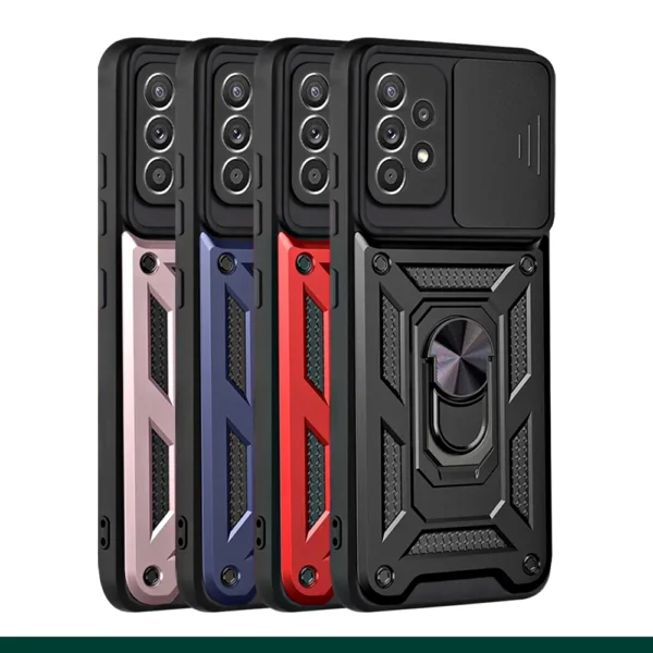 Window Push Ring Armor Case For Samsung Galaxy A Series