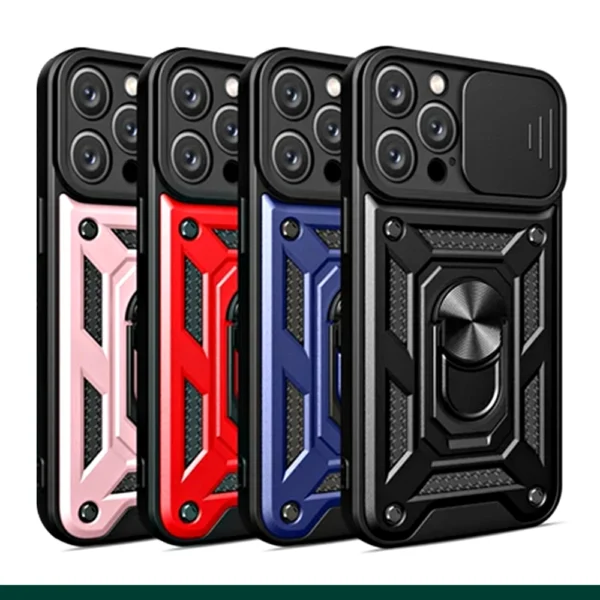 Window Push Ring Armor Case For iPhone Main