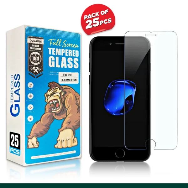 Compatible Tempered Glass For iPhone 7 Series (Pack of 25)