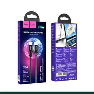Hoco X14 Double Speed PD Charging Data Cable For iPhone