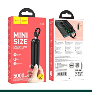 HOCO J113 Energy-Bar Power Bank With Lightning Cable Output (5000mAh)