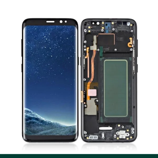 OLED LCD Compatible For Samsung Galaxy S8 SM-G950F With Frame