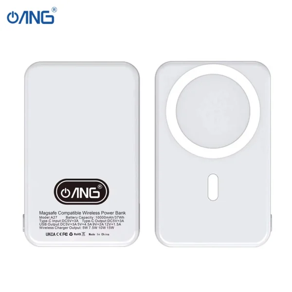 ANG A27 Magsafe Magnetic Wireless Charging Power Bank - Image 5