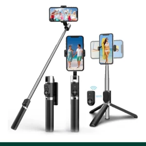 P60D Extendable Tripod 360 Degree Rotation Bluetooth Mobile Phone Selfie Stick