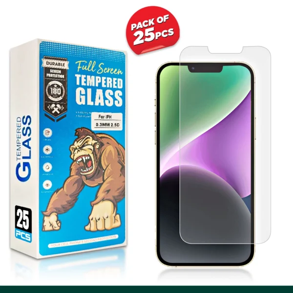 Compatible Tempered Glass For iPhone 14 Series (Pack of 25)