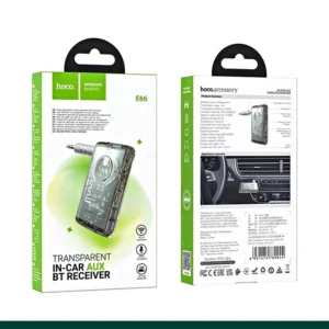 Hoco E66 Transparent Explorer Edition Car AUX Bluetooth Receiver