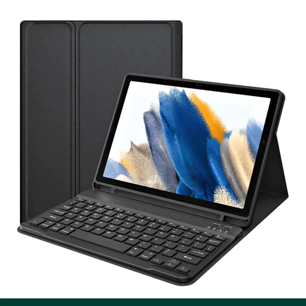Smart Bluetooth Keyboard Leather Case For iPad and Samsung Tab