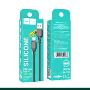 Hoco X101 Assistant Silicone Cable Type C Power Cable