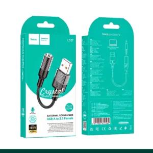 HOCO LS37 Spirit Transparent Digital Audio Converter USB to 3.5mm