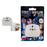 Daewoo UK Travel Plug Adapter, Wall Charger, 3 Pin Adapter, Tourist Adapter