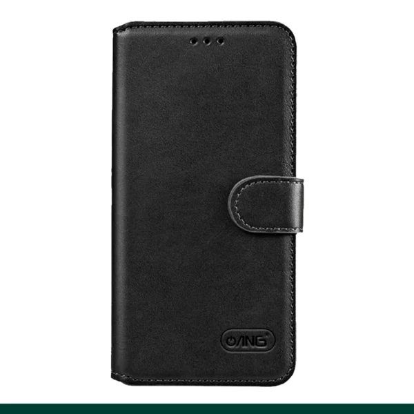 ANG Premium Leather Flip Book Case For iPhone 16 Series - Image 5