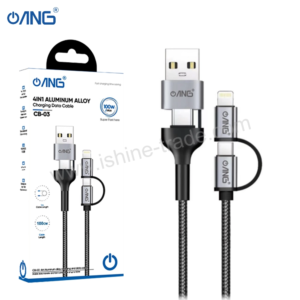 ANG CB03 – 4 in 1 Aluminium Alloy Charging Data Cable 100W