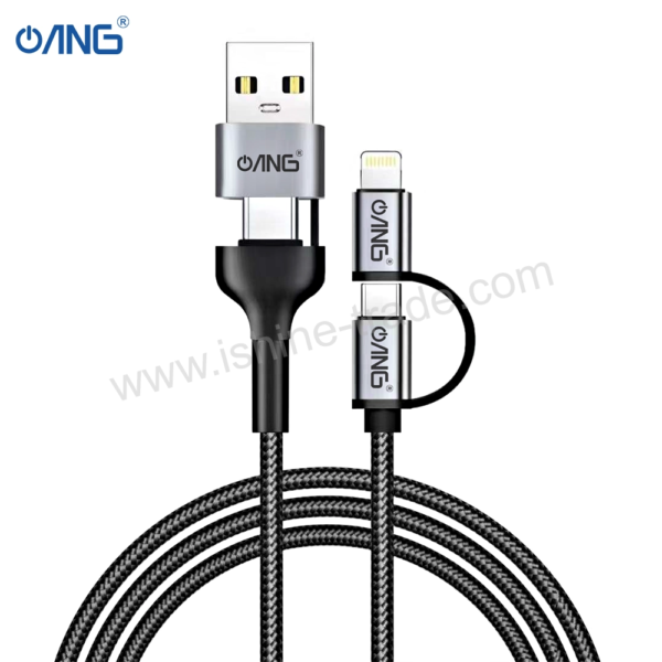 ANG CB03 – 4 in 1 Aluminium Alloy Charging Data Cable 100W - Image 2