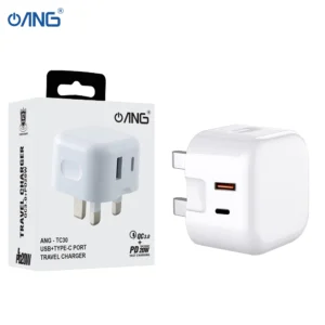 ANG TC30 – 1 USB Port QC3.0 + 1 USB C Port 20W Adaptor