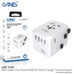 ANG Y149 35W Universal Worldwide 35W GaN 5 Ports Travel Adapter
