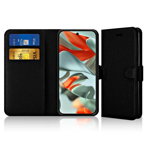 Leather Flip Wallet Book Case For Google Pixel 7a