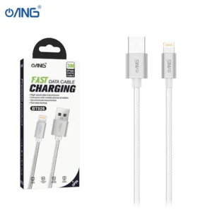 Lightning Braided Fast Charging Data Cable  3 Meter