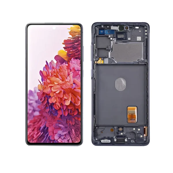 Replacement OLED LCD Screen For Samsung Galaxy S20 FE (G781) Black – With Frame