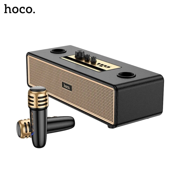 HOCO BS63 Graceful Classic & Stylish Dual Mic Wireless Bluetooth Speaker - Image 4