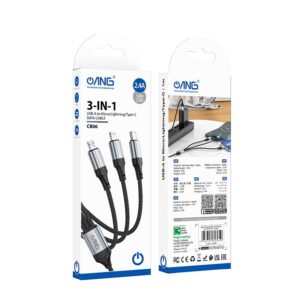 ANG CB06  3 in 1 Charging Data Cable