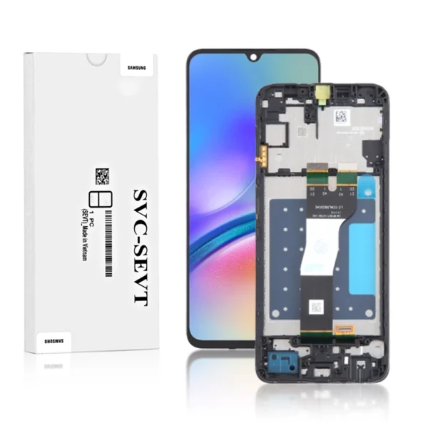 Genuine LCD Screen For Samsung Galaxy A05s (A057F) With Frame and Touchpad – Black (GH81-24365A)
