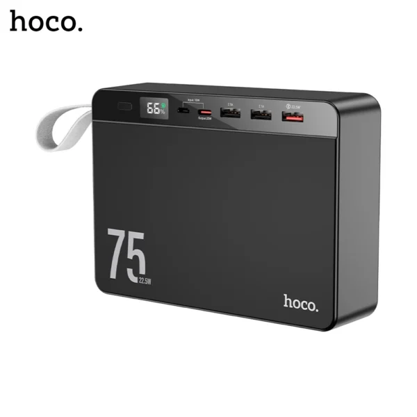 HOCO J94 Overlord 22.5W Fully Compatible Power Bank 75000mAh Capacity With Digital Display - Image 2