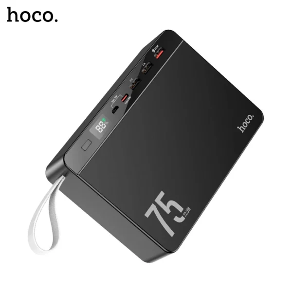 HOCO J94 Overlord 22.5W Fully Compatible Power Bank 75000mAh Capacity With Digital Display - Image 3