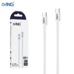 ANG CB15 – USB C TO USB C Braided Data Cable PD 60W 1 Meter
