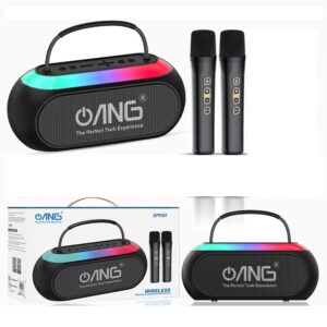 ANG SPK05 Karaoke Wireless BT Speaker – Black